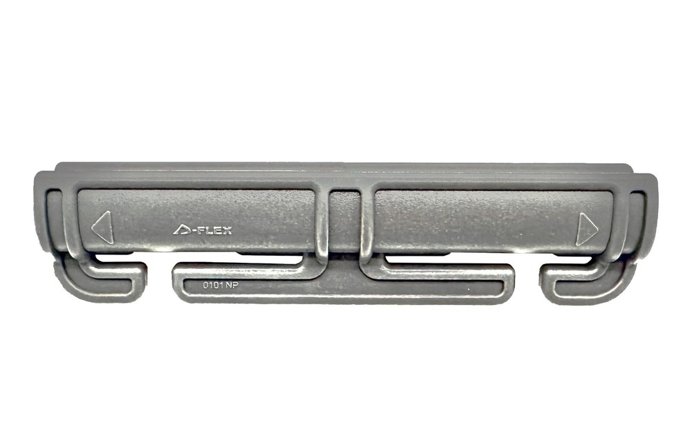 Duraflex PC Armor Split Bar Quick Release Buckle Tubes - Double Slot Wolf Grey