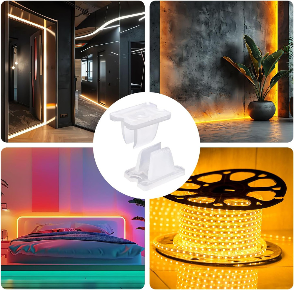 30Pcs Led Light Clips, Led Strip Light Clips Led Strip Light Holder Mounting Cli