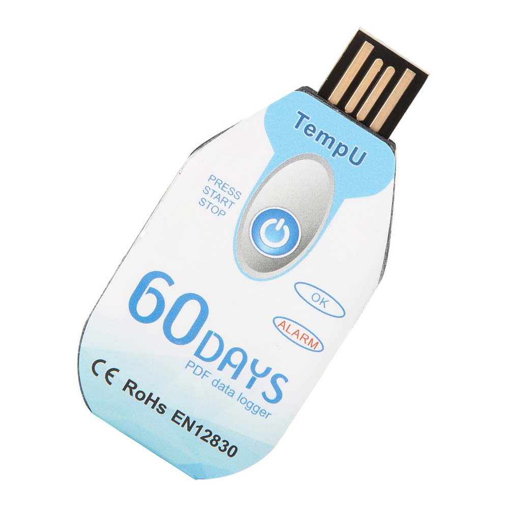 Temperature Data Logger Single Use PDF Report USB Port 10000 Points❀