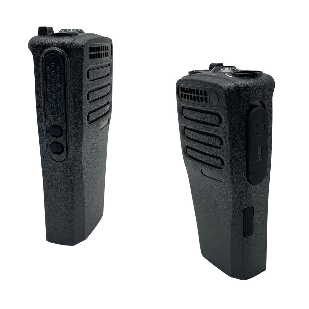 10SET Replacement CP200d Housing Case With Speaker +Mic for CP200D Oval button