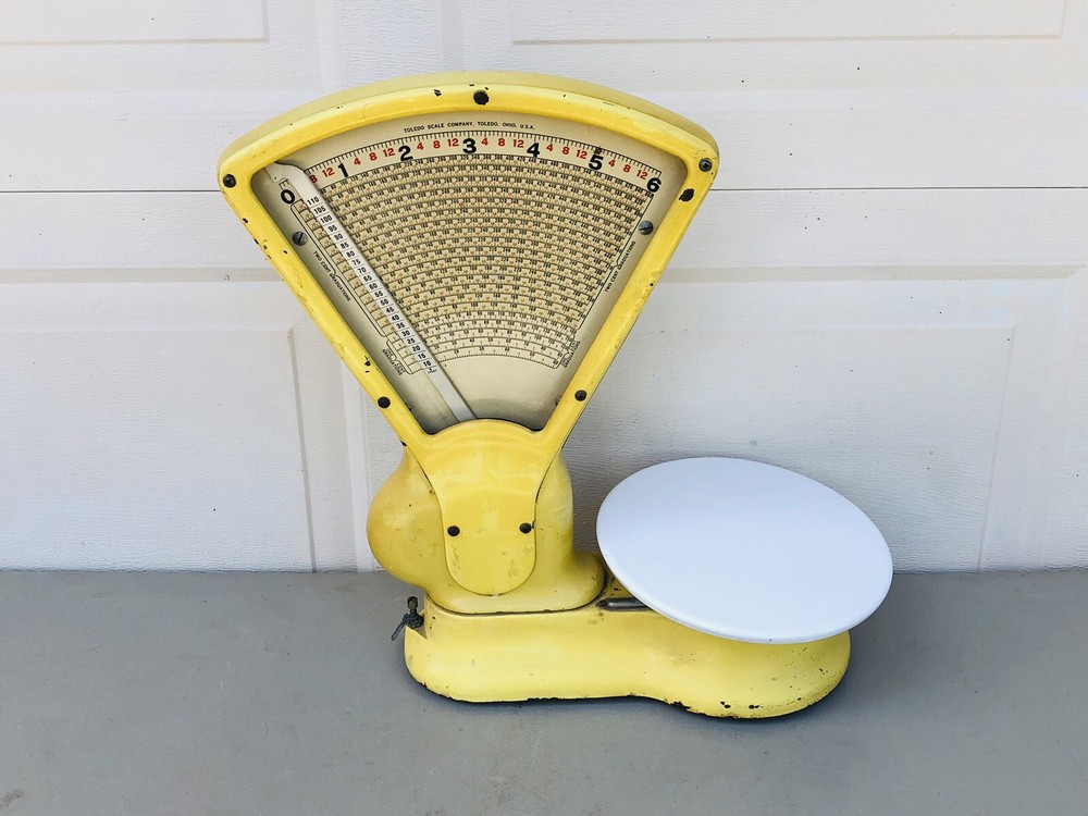 ANTIQUE TOLEDO CANDY SCALE Model 407 Yellow