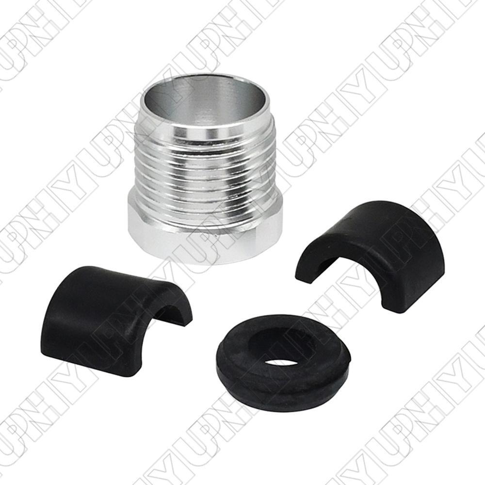 New Steering Reverse Aluminum Billet Cable Lock Nut + Half Ring Retainer+