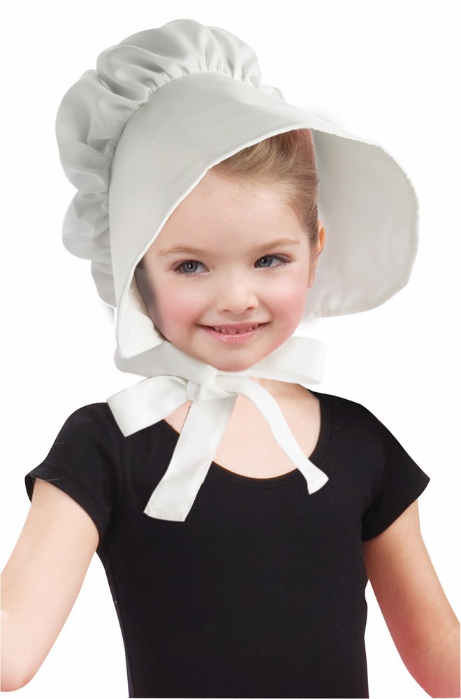 Colonial Child Bonnet Headpiece Costume Accessory