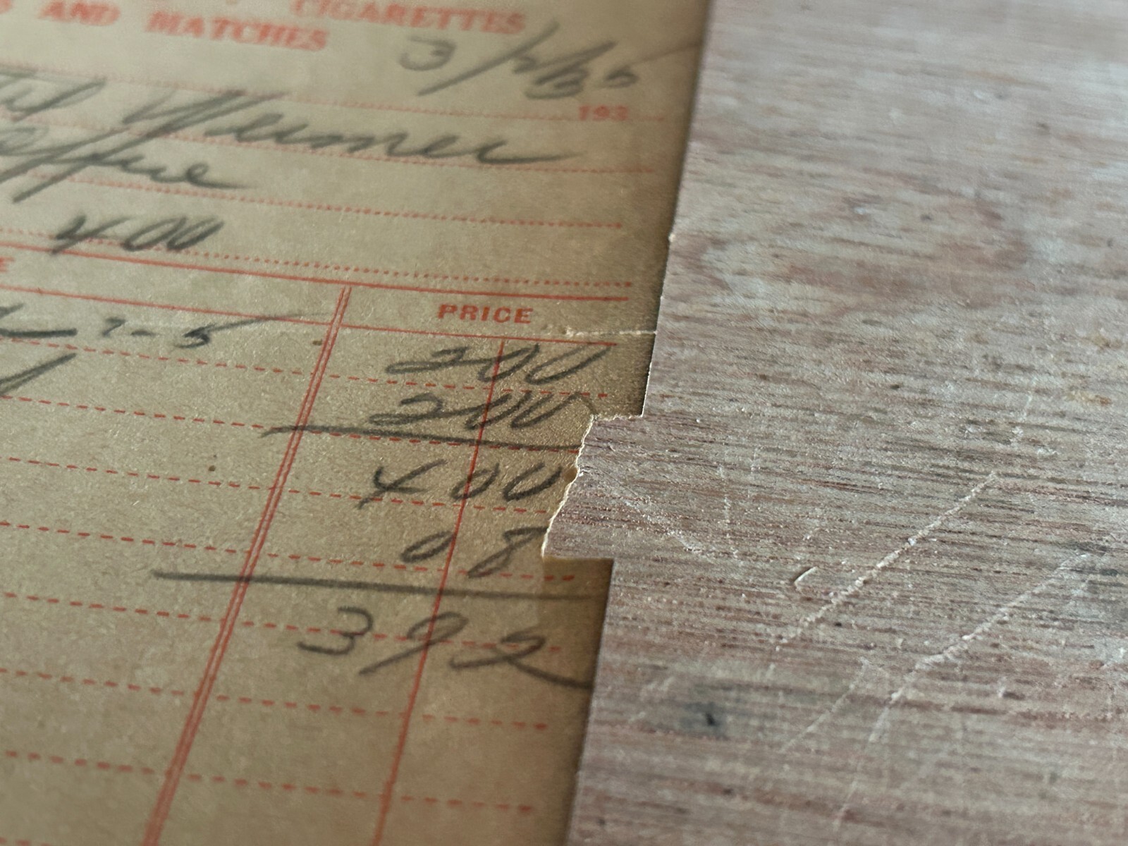 1935 Tobacco Cigar Invoice Billhead JC Hauer's Sons Hotel Weimer Vtg Rough Poor