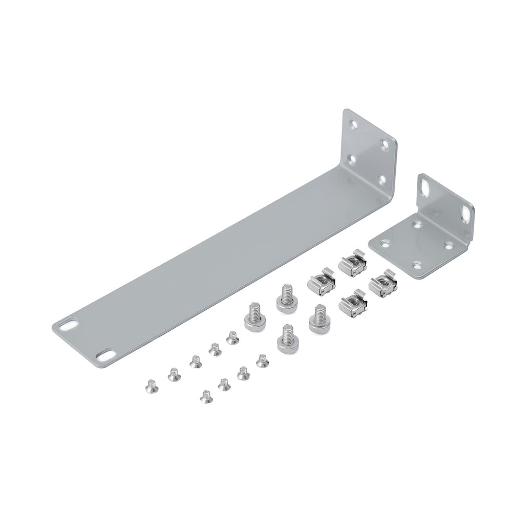PhyinLan Rack Mount Kit for Ubiquiti Switch, 1U Ears Silver