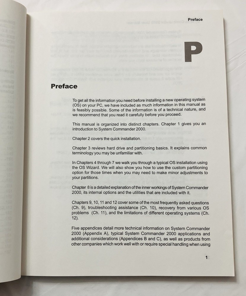 System Commander 2000 User Manual VCOM Partitioning Guide Windows Linux PB Vtg