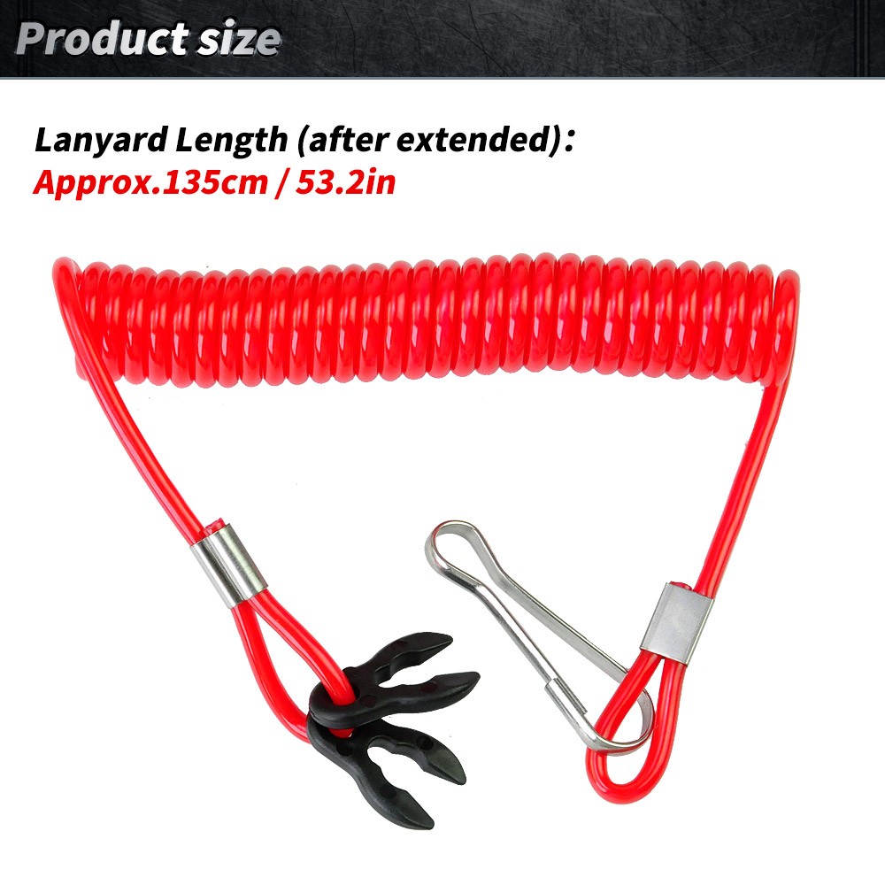 Ignition Key Switch Panel Assembly with Lanyard For Suzuki Outboard 37100-93J24