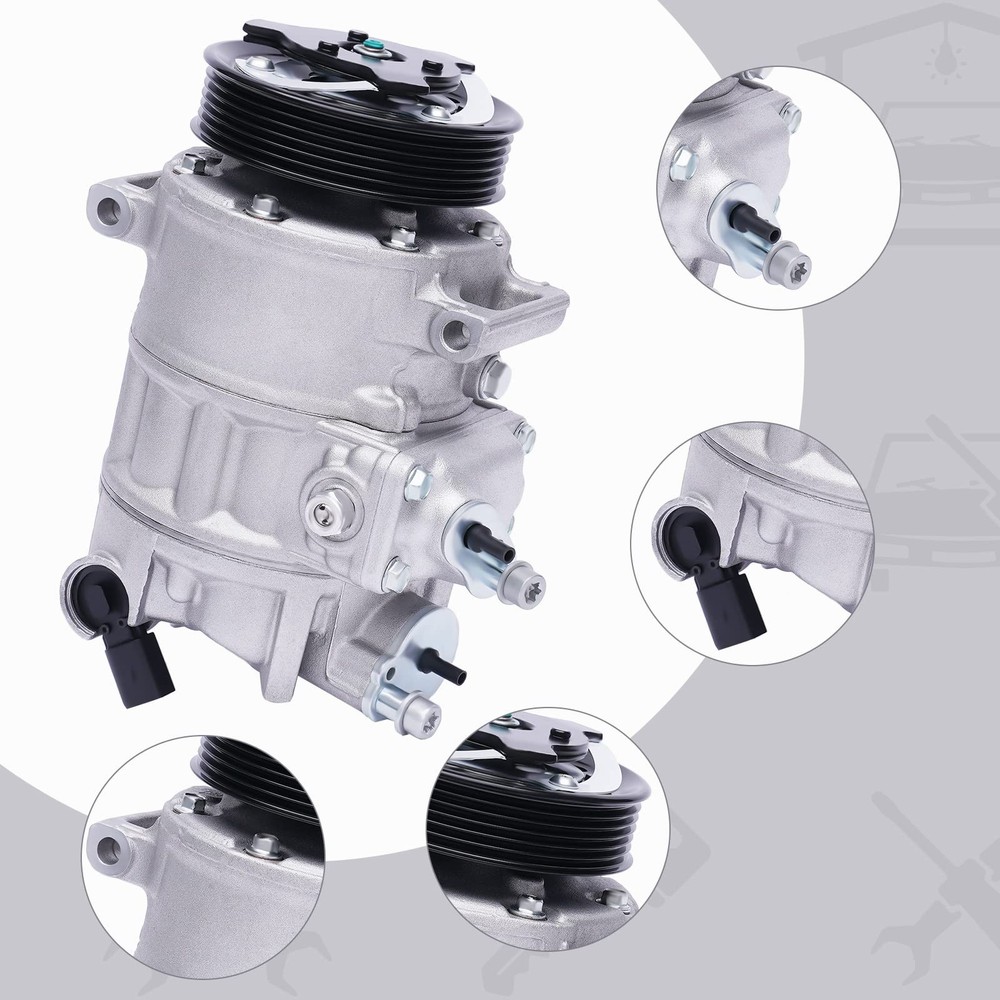 A/C Compressor 1K0820803 Fits Jetta Golf GTI Beetle Passat Eos A3 TT
