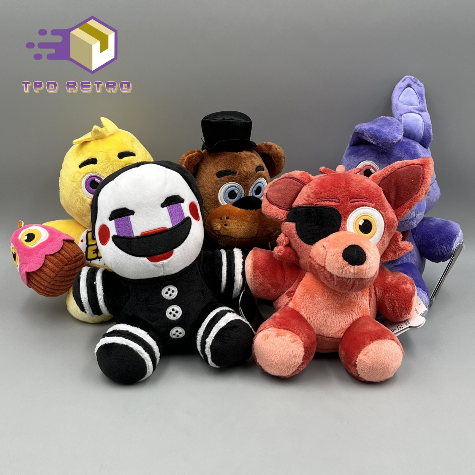 FNAF Five Nights at Freddy’s 8” Plush GLOW Eyes 2025 Jazwares - YOU CHOOSE