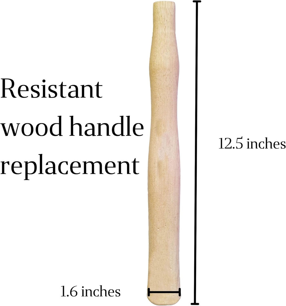 1 Pack Wood Sledge Hammer Handle Replacement for 2, 3 and 4 Lb Complete Set with