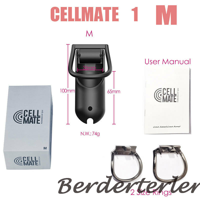 QIUI Bluetooth Male Chastity Device APP Remote Control Cage Ring Cellmate Lock