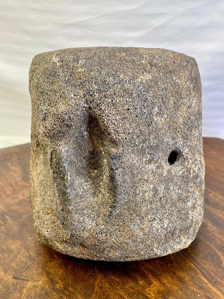 Authentic Fossilized Whale Vertebrae Bone - Unique Textured Display Piece