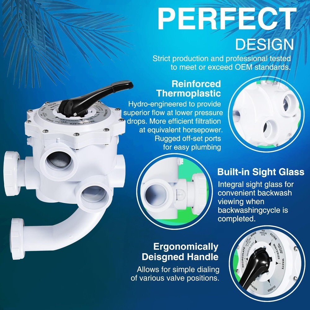 for 261055 Multiport Valve for Triton And Quad D.E. Pool/ Spa