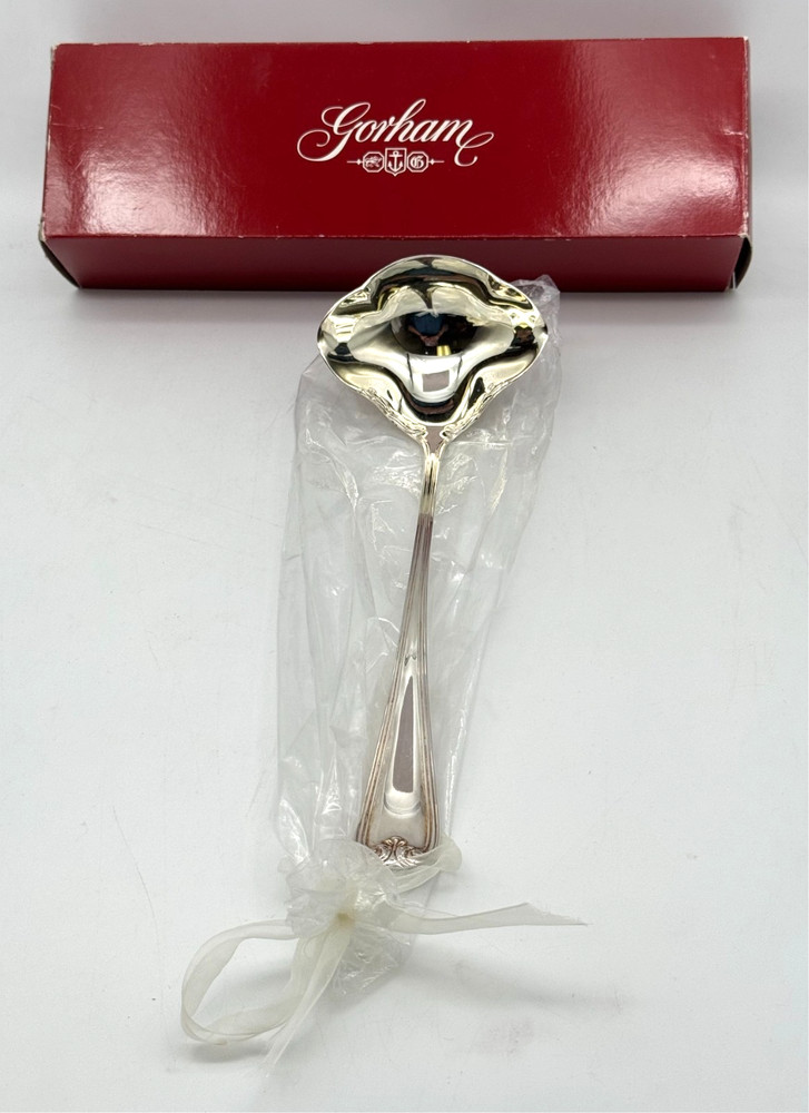 Pre-owned Gorham Heritage Silverplated Serving Spoon 12" In Box Made In Italy