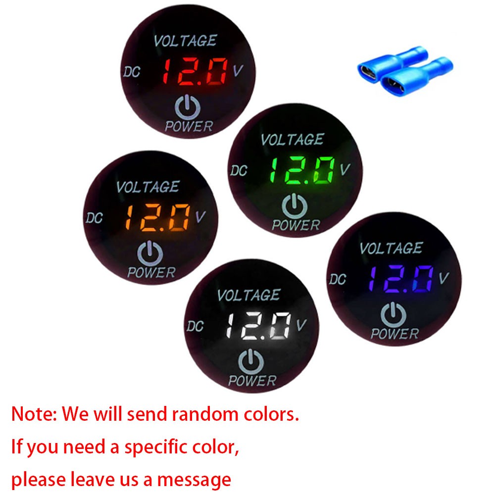 DC12V Waterproof LED Panel Digital Voltage Meter Display Voltmeter Touch Screen