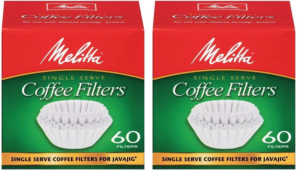 Melitta Java Jig, Single Serve Paper Coffee Filters - 2 Pack