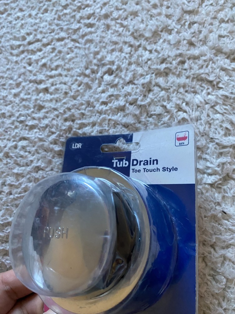 LDR Toe Touch Style Tub Drain 1.5"