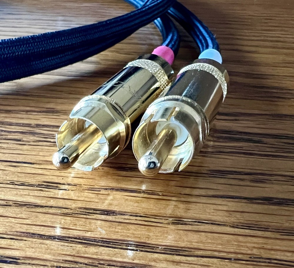 5 Ft. JMB CABLE CO Audiophile Turntable Phono RCA Cables w/Gnd connect pro ject