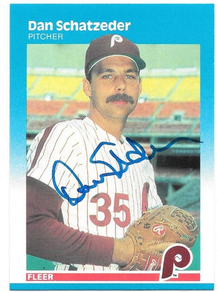 Dan Schatzeder Autographed 1987 Fleer #186