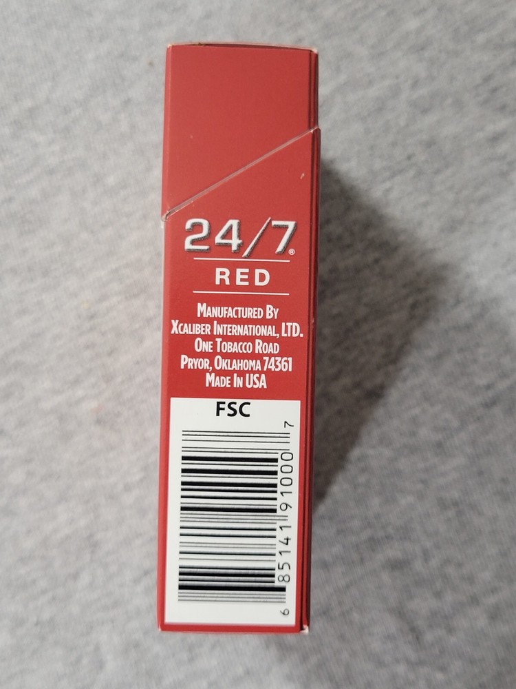 Collectible 24/7 Red Kings Used EMPTY Cigarette Box Pack