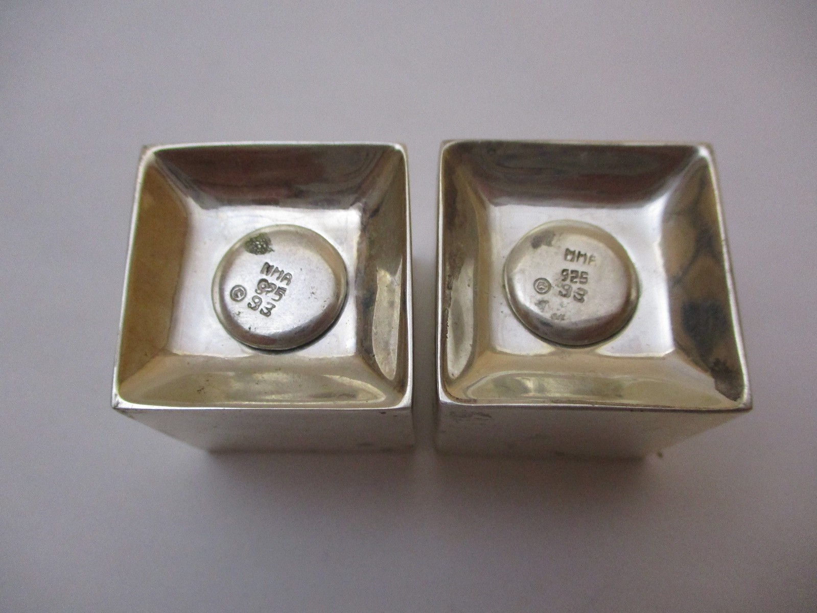 Vintage Russel Wright Sterling Salt Pepper Shakers Metropolitan Museum Art MMA