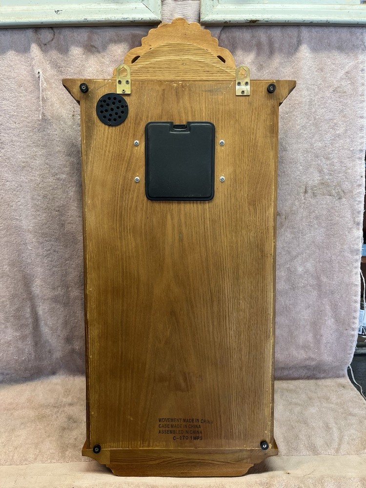 Boston Clock Co Quartz Pendulum Wall Clock Westminster Chime (Works)