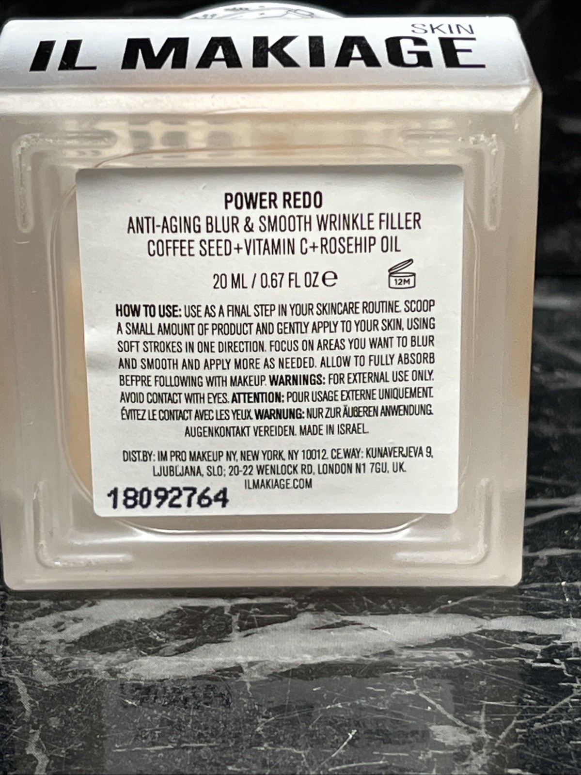 IL MAKIAG POWER REDO ANTI AGING BLUR & SMOOTH WRINKLE FILLER 0.67oz new No Box