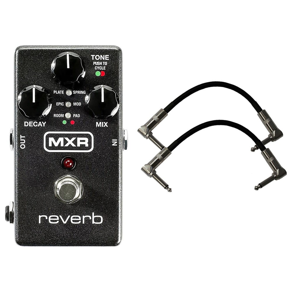 MXR M300 Reverb Pedal w/ 2 Patch Cables