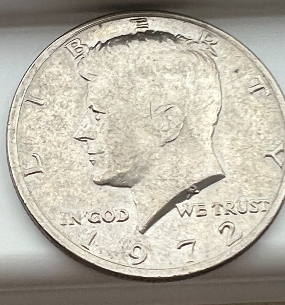 RARE 1972 Kennedy Half Dollar - No Mint Mark, Multi Errors