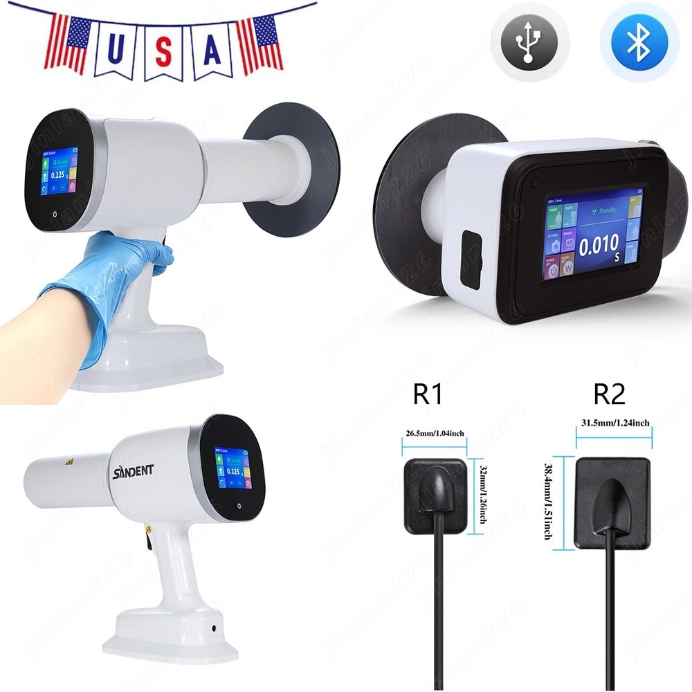 Dental X Mobile Unit Ray Digital Machine w/ Shield / Sensor Size 1/2