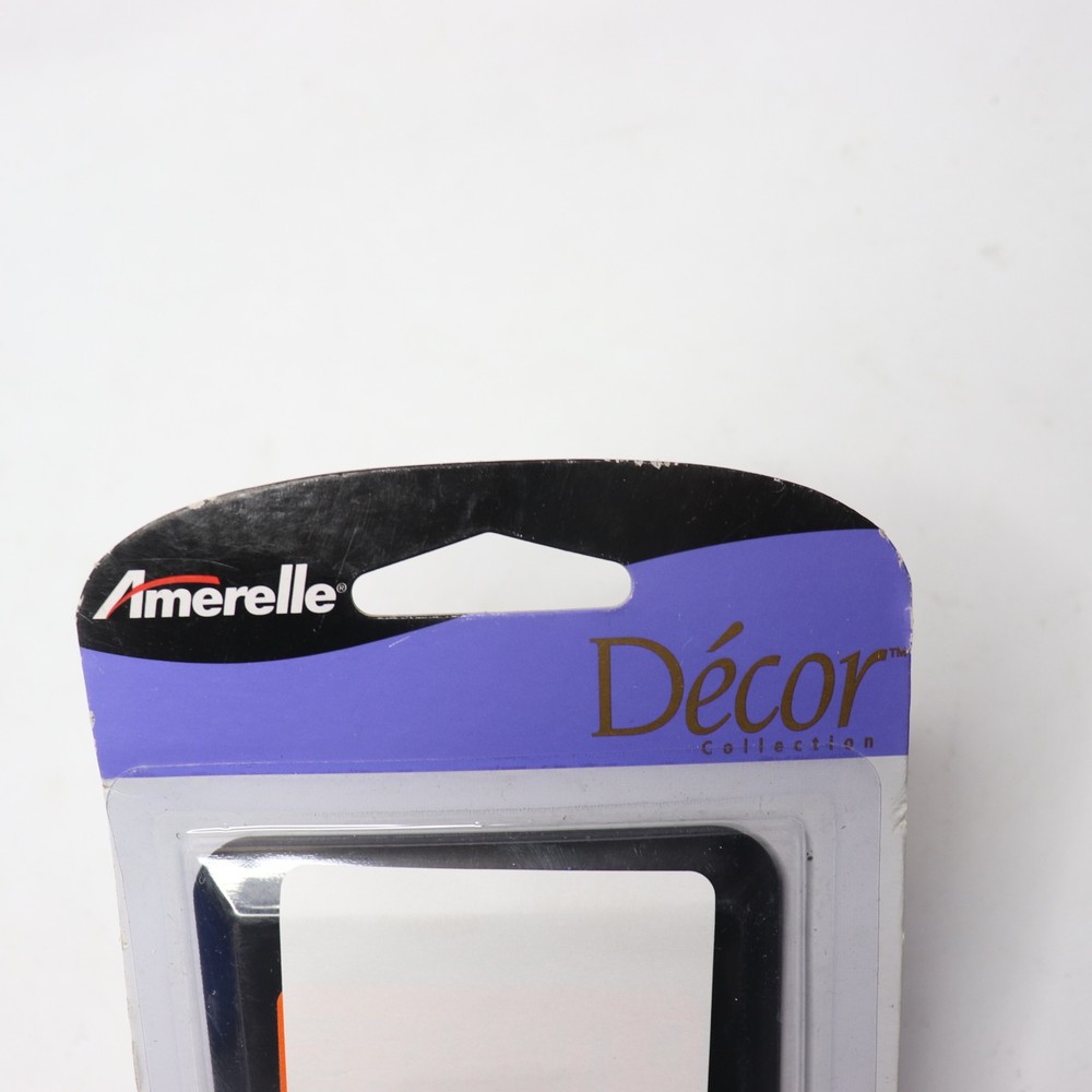 (1-Pk) Amerelle Devon Wallplate 1 Duplex Black 935DBK