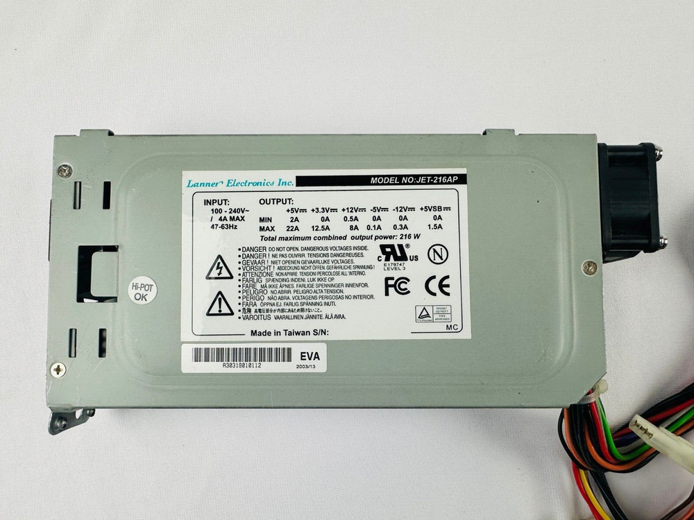 Lanner Electronics JET-216AP Power Supply