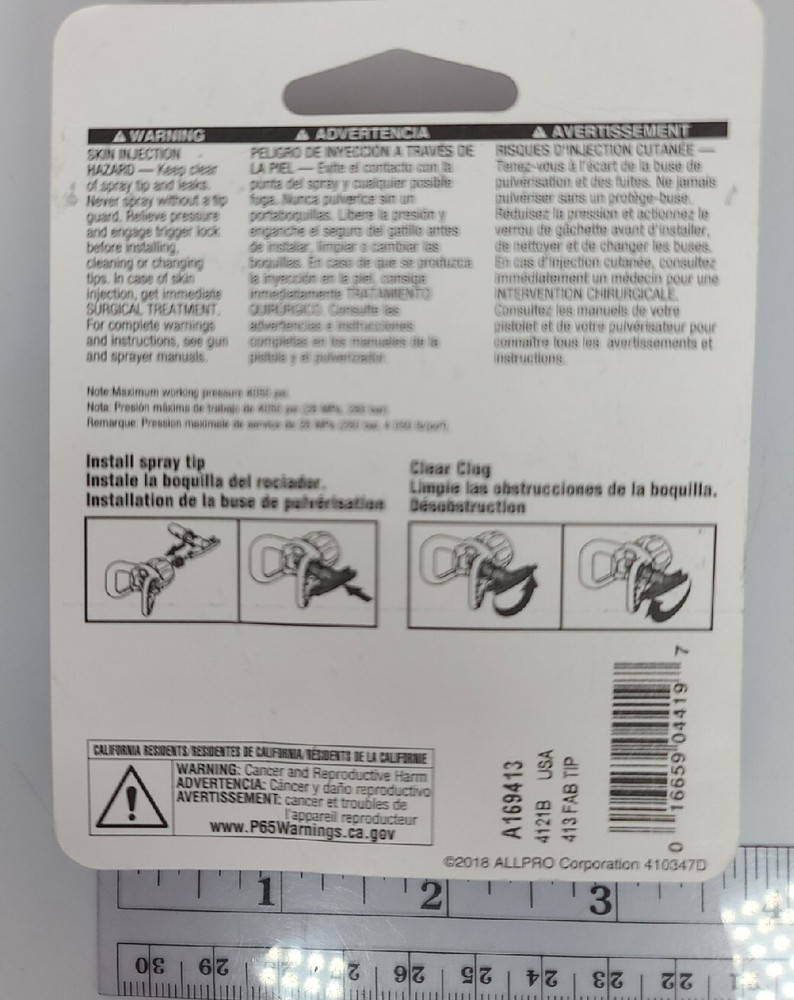 AllPro FAB Paint Sprayer 4 13 Tip A169413