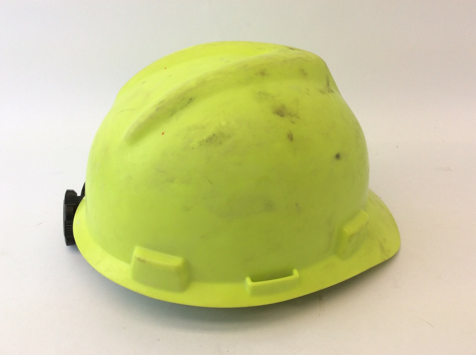 Vintage Used Minerals Technologies Yellow/Green HiViz V-Gard MSA Medium Hardhat