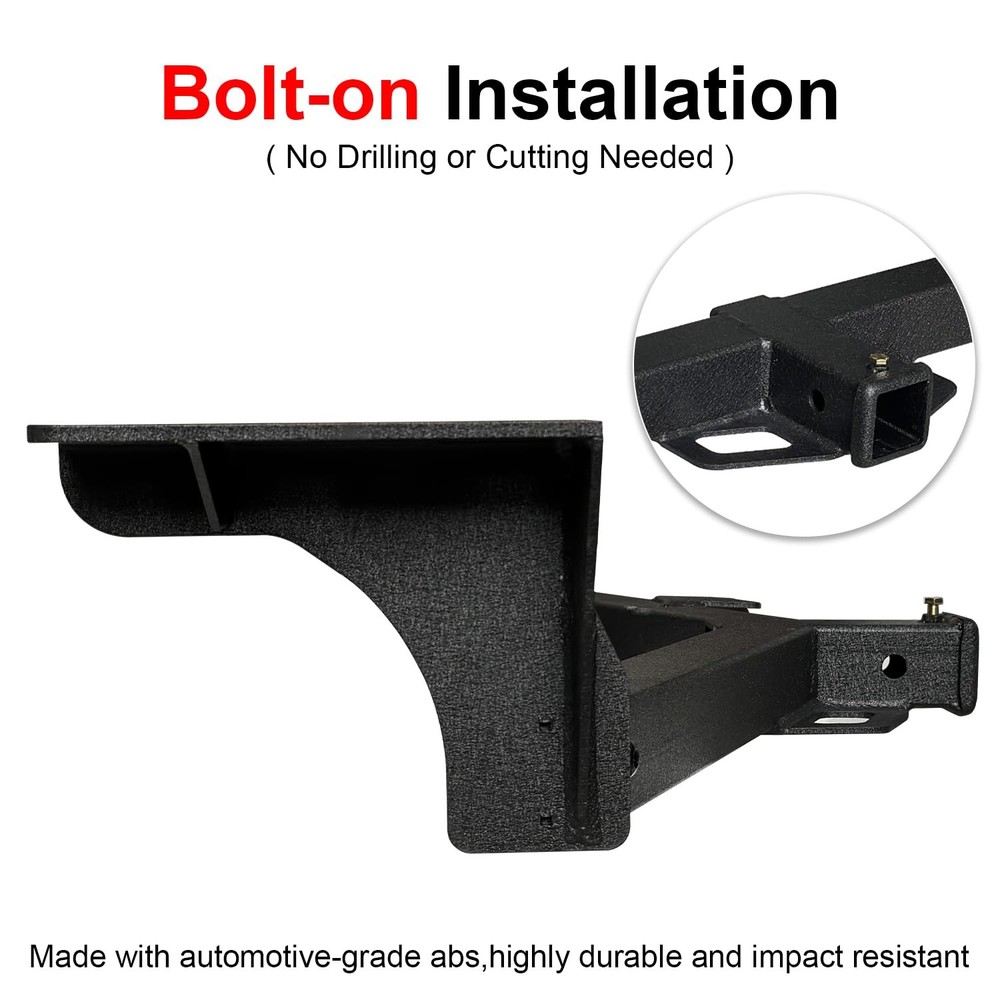 Class 3 Trailer Hitch Black Compatible with 2006-2018 RAV4 2” Hitch Receiver