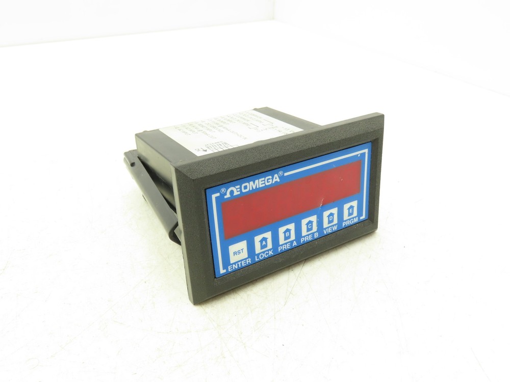 Omega DP-F75 Rate Meter Batch Control Totalizer 6 Digit Panel Meter 110V *READ*