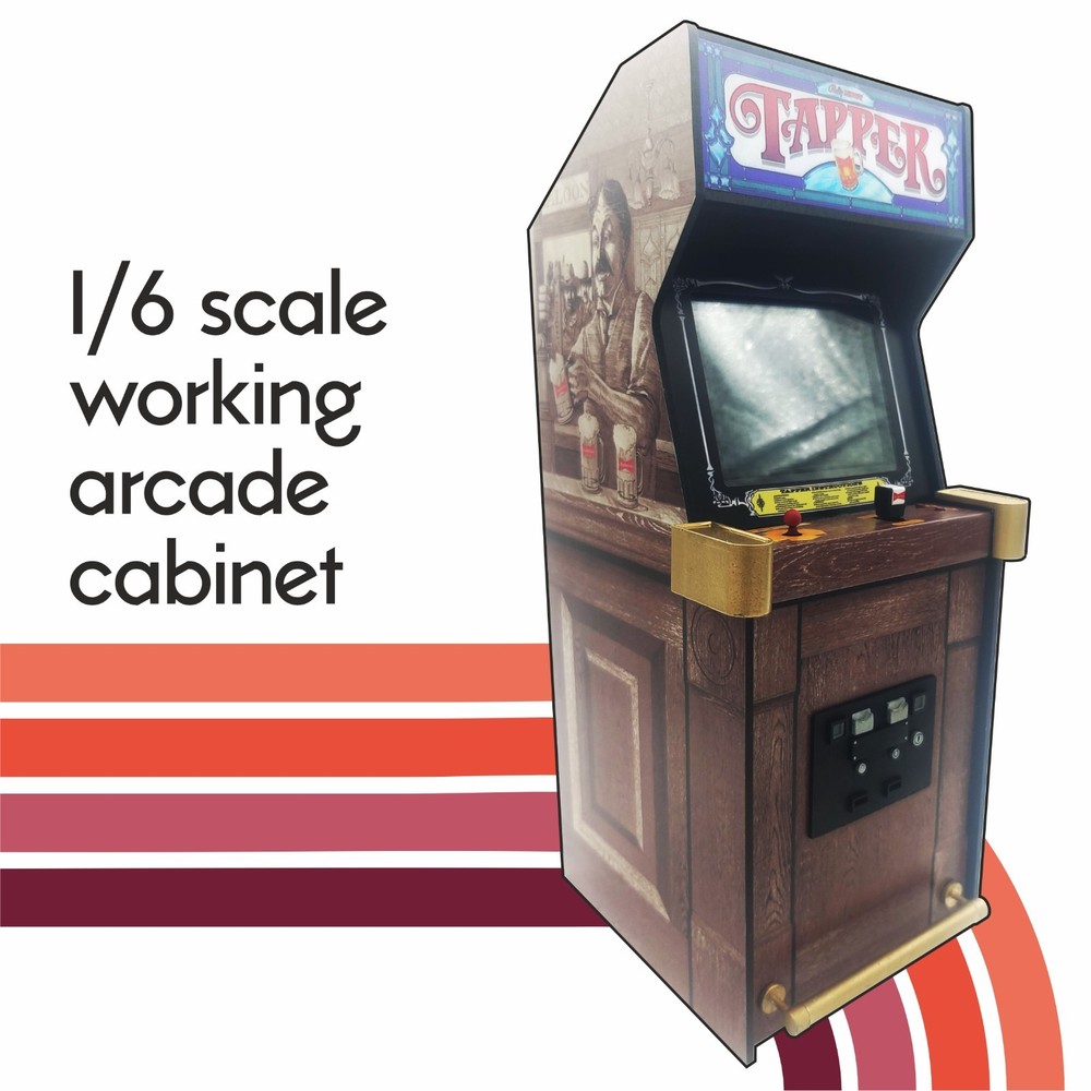 Tapper 1/6 scale mini working arcade cabinet (Playscale, New Wave Toys).
