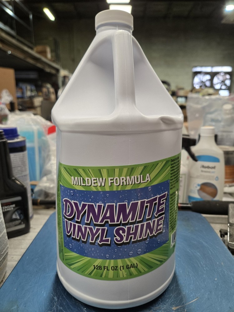 Dynamite Vinyl Shine Mildew Formula For Tent Material- 1 Gallon