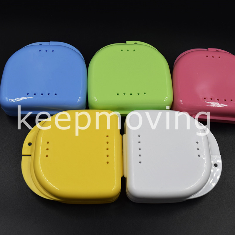 100 Pcs Dental Orthodontic Retainer Denture Storage Case Box Container to Select
