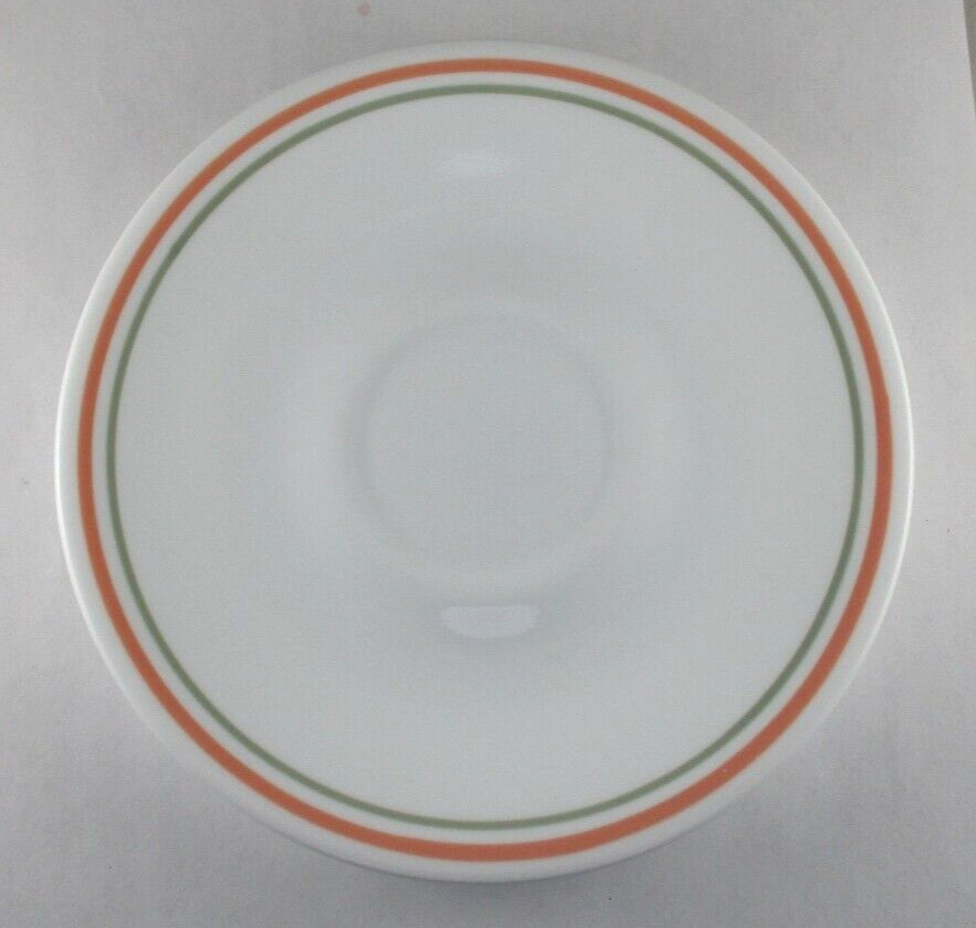 CORELLE SAUCER 6 1/4" PEACH FLORAL PATTERN