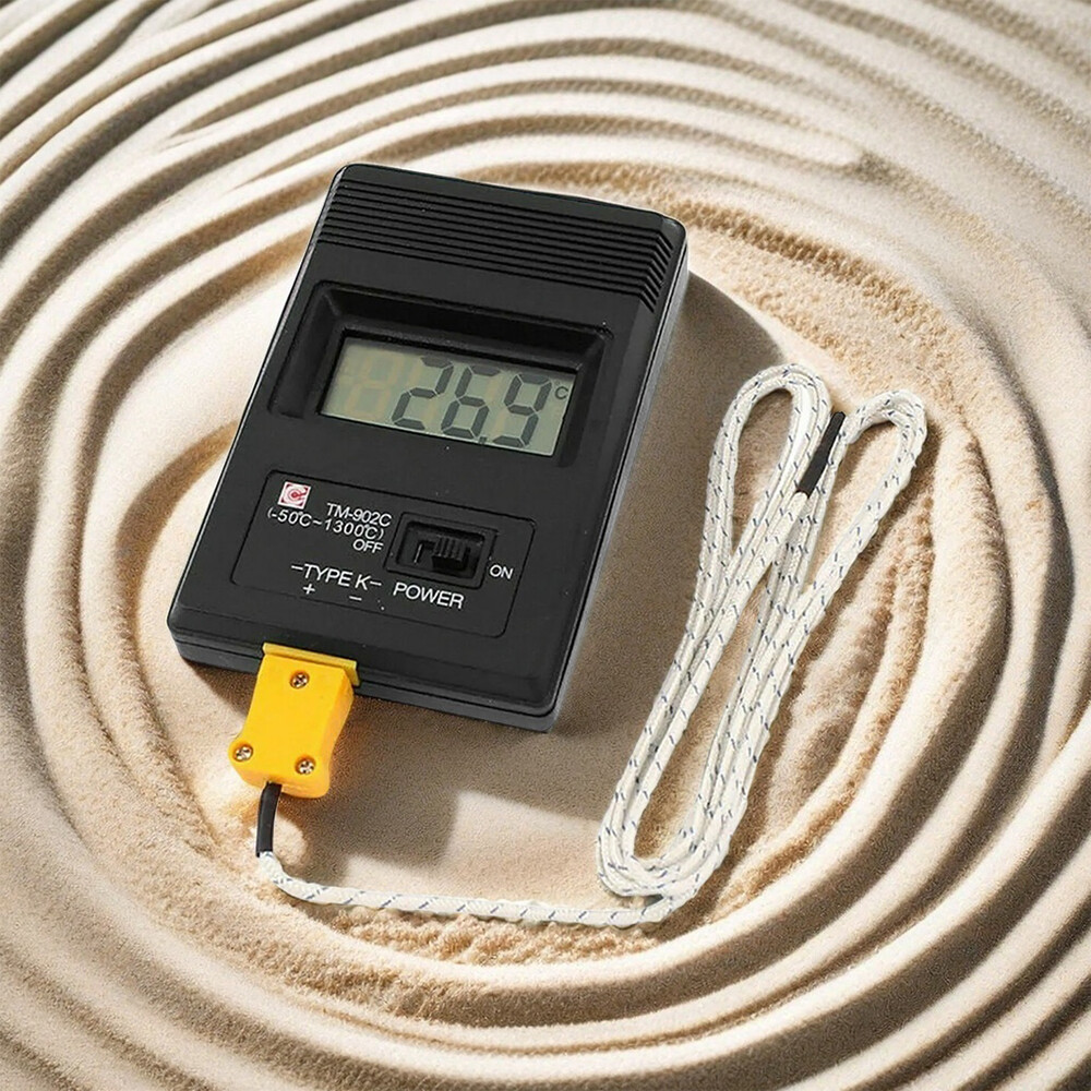 TM-902C LCD Digital Sensor Thermometer Single Input K Type Thermocouple Probe