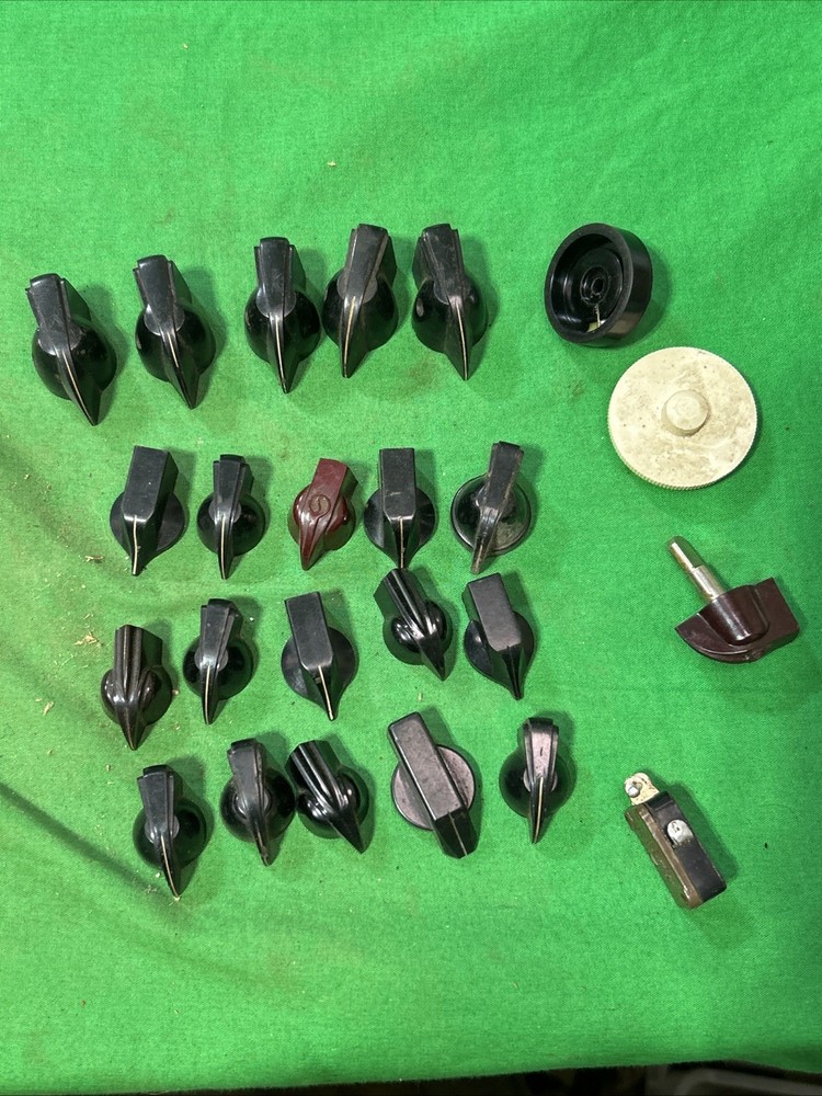 Vintage Bakelite 20 Chicken Head Pointer Electrical Equipment Radio Amp Knobs