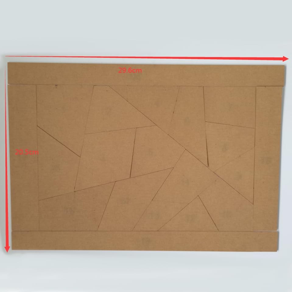 20PCS Acrylic Quilting Template Ruler with Numbered Sections Clear Patchwork ...