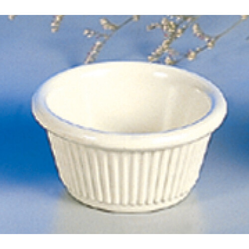 Thunder Group ML509B1 2 7/8 in 2 oz Bone Fluted Ramekin