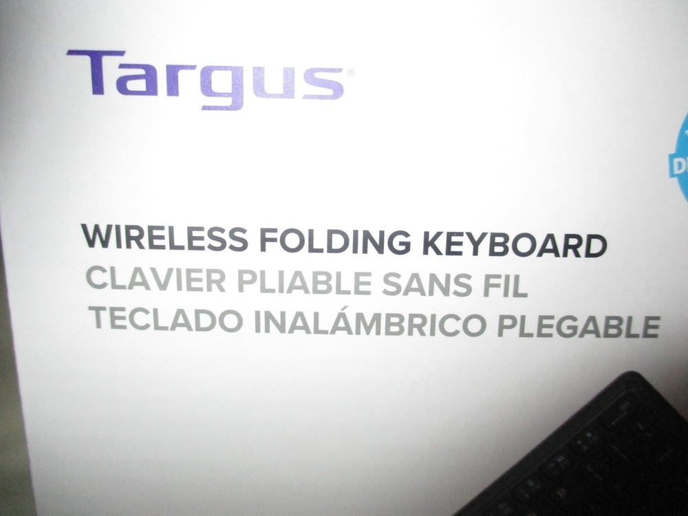 Targus Wireless Folding Keyboard Ultra-Compact Bluetooth Windows iOS Android NIB