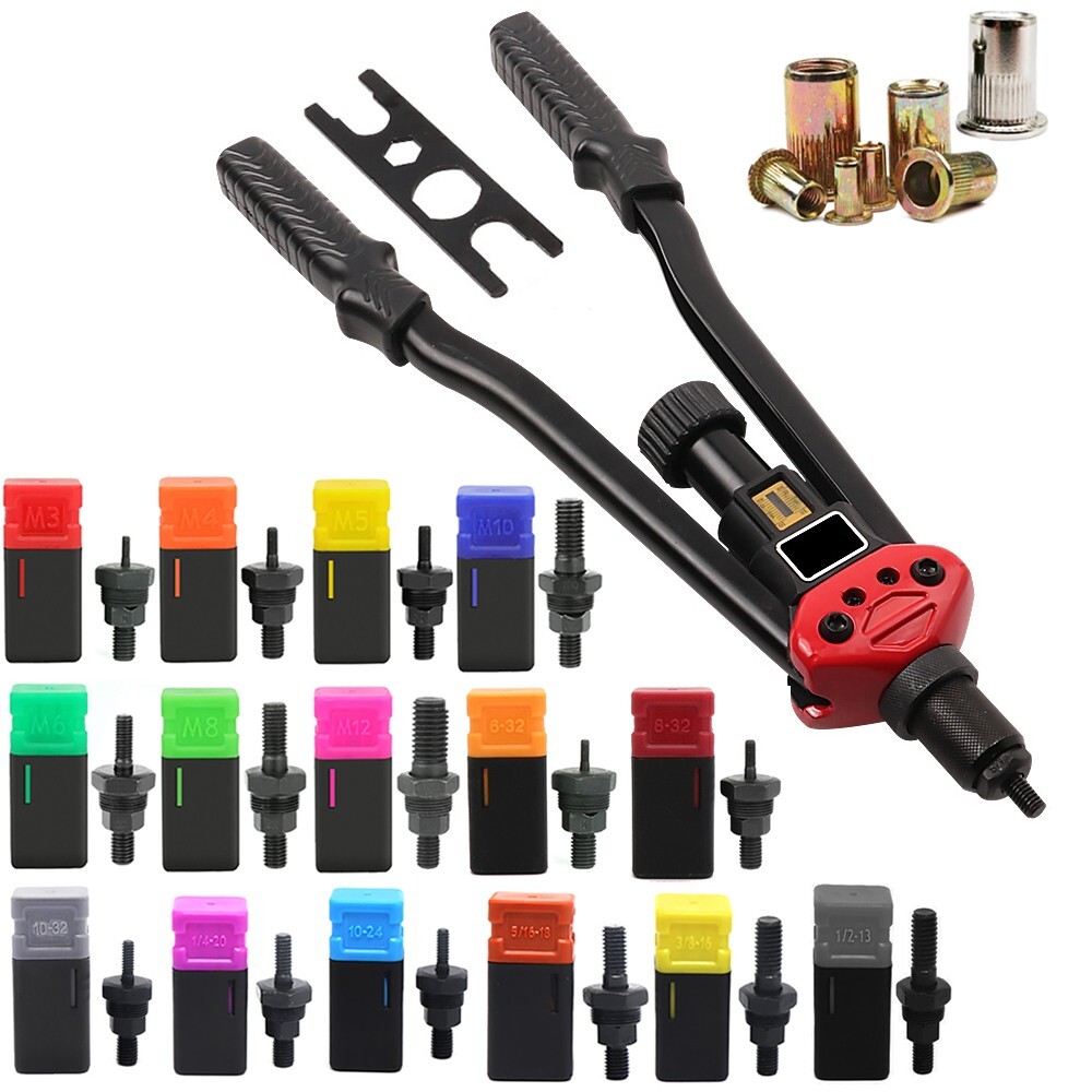 16" Rivet Gun Rivnut Thread Setting Tool Nut Setter NutSert Metric SAE Riveting