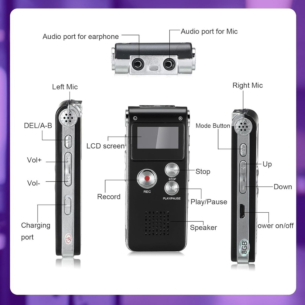 Beginner-Friendly Ghost Hunting Kit: EVP Recorder, UV Flashlight, LED Cat Balls