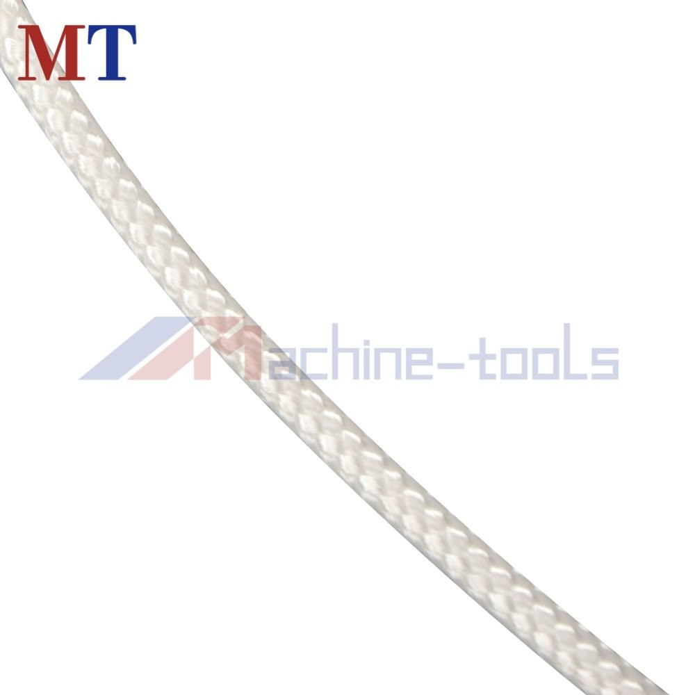 1/8" × 500' White Solid Braid Nylon Rope on a Sturdy Spool Braid Rope Industrial