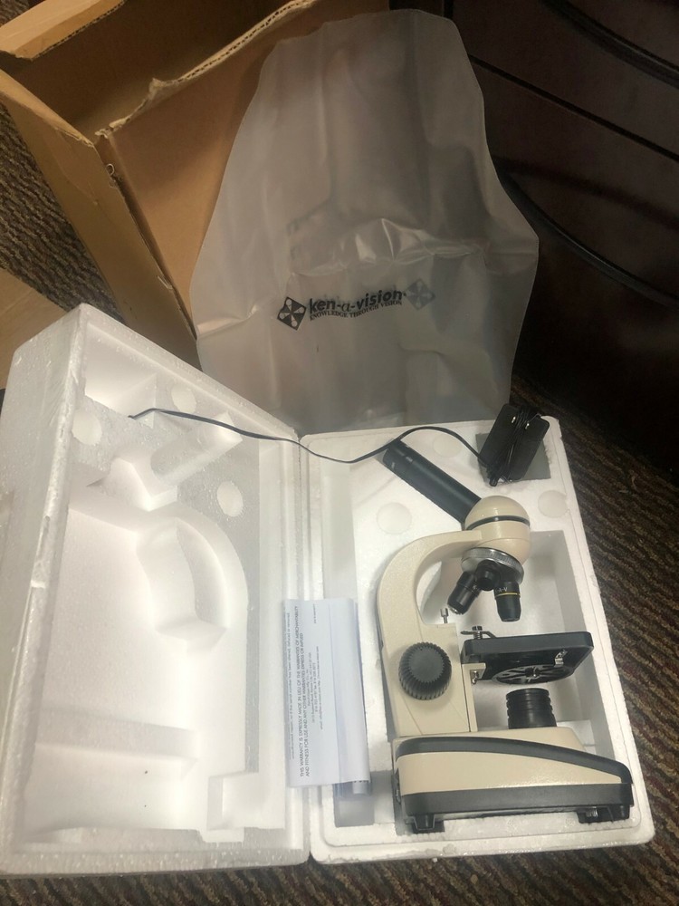 Ken-a-Vision Digital Monocular Microscope Model T-1201C USB 3 Lens Head OPEN BOX