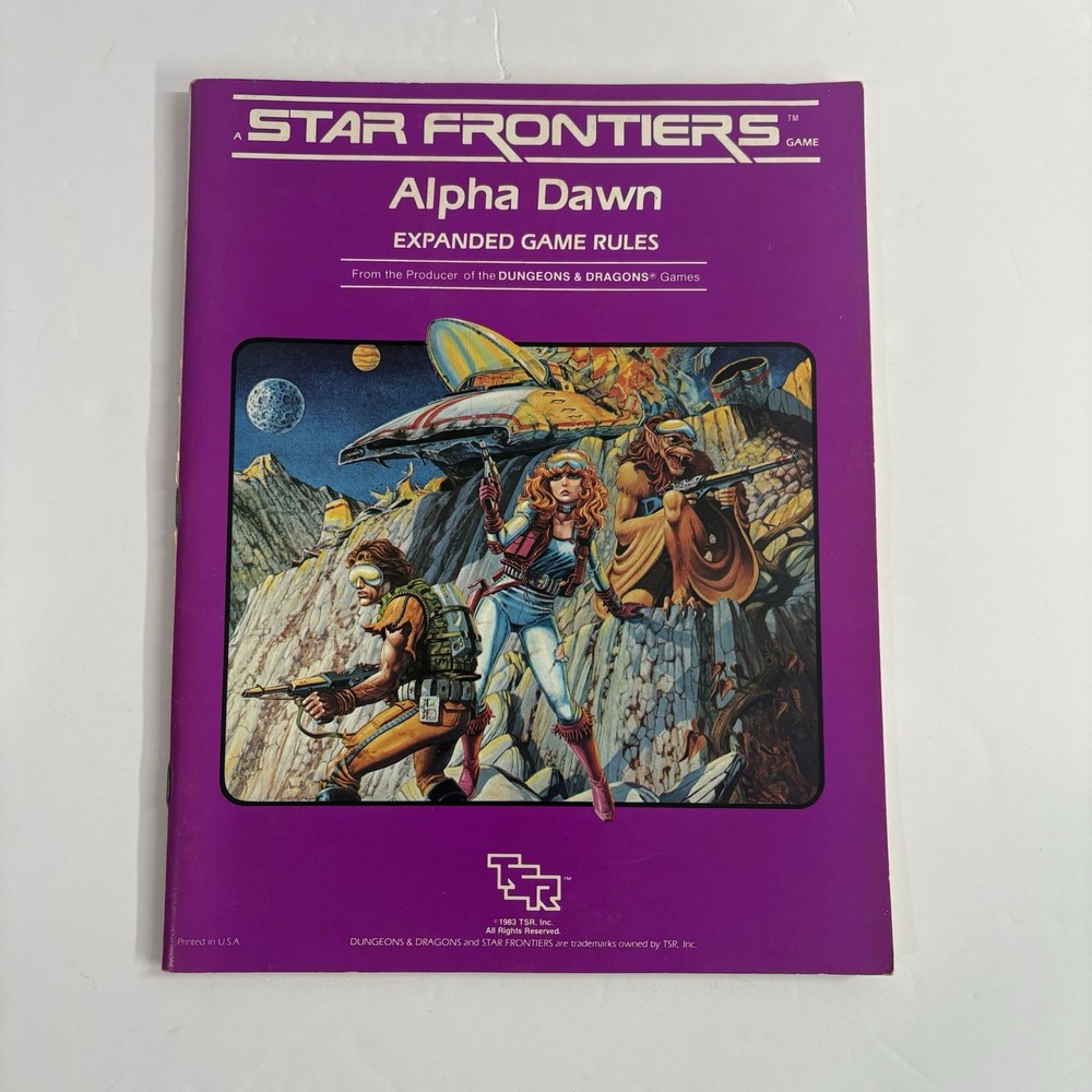 TSR Star Frontiers Alpha Dawn Basic Expanded Game Rules